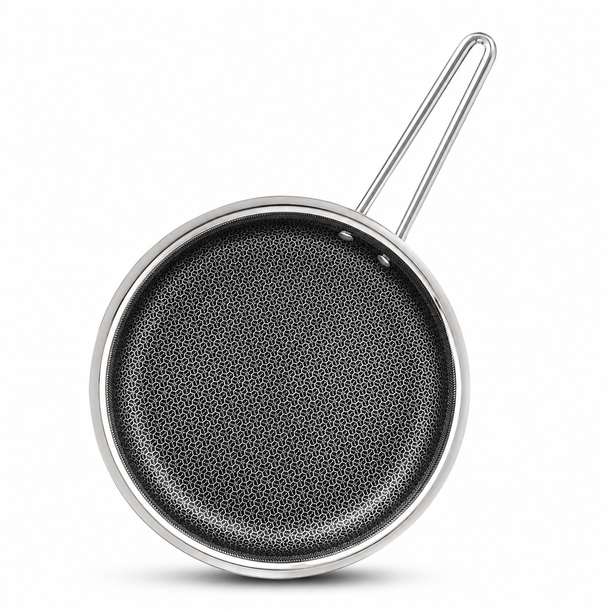 UPCW TRIPLY STAINLESS STEEL HONEYCOMB FRYPAN