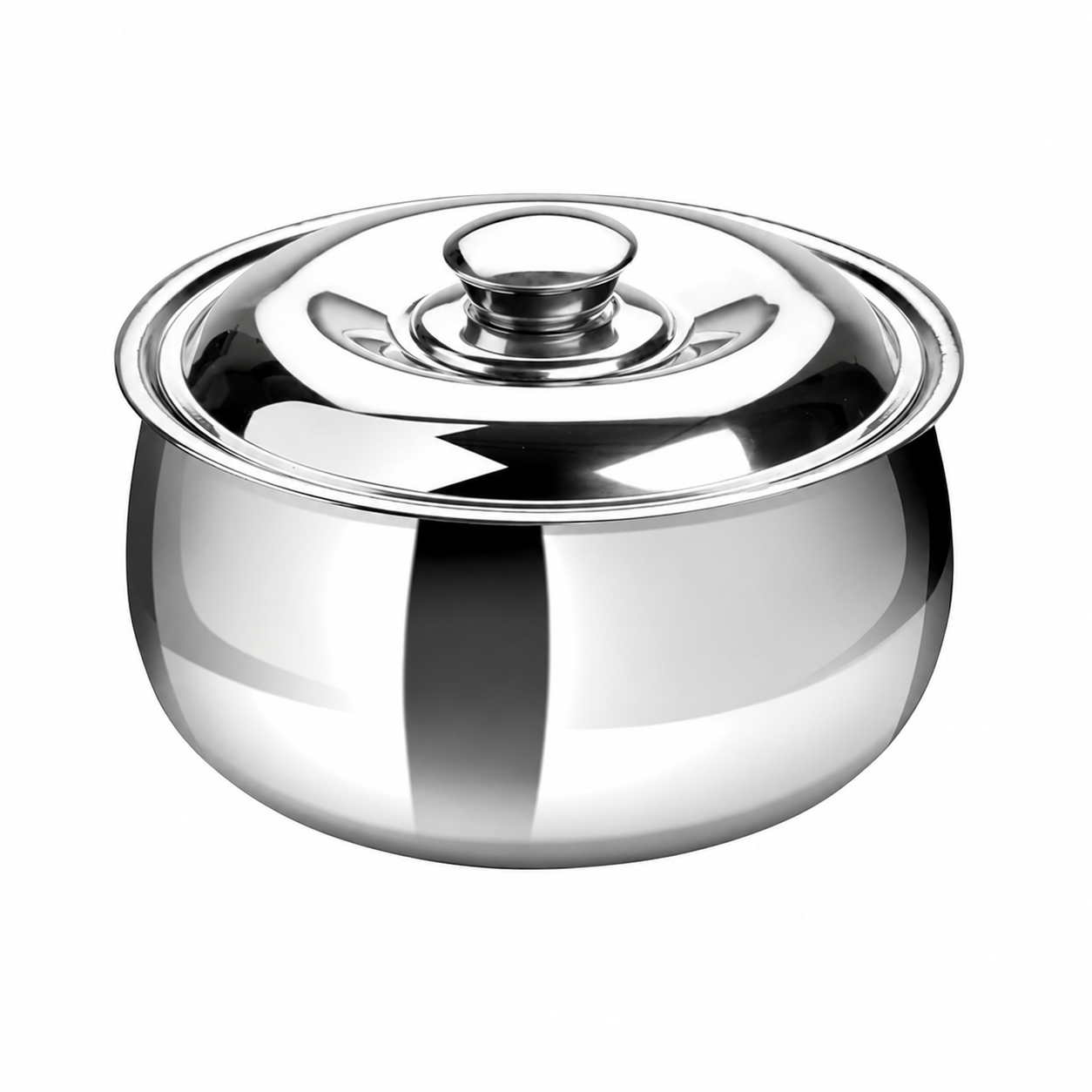 UPCW TRY PLY STAINLESS STEEL BELLY SHAPE CASSEROLE