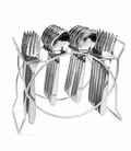 UPCW STAINLESS STEEL CUTLERY SET WITH STAND