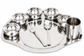 UPCW 9-PIECE MAHARAJA STAINLESS STEEL DINNER SET